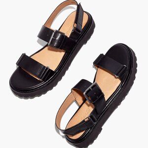 Madewell The Cady Lugsole Sandals MD786 Black 9.5